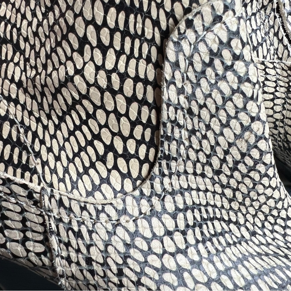 Matisse Gorgeous Leather Python White & Black Sna… - image 8